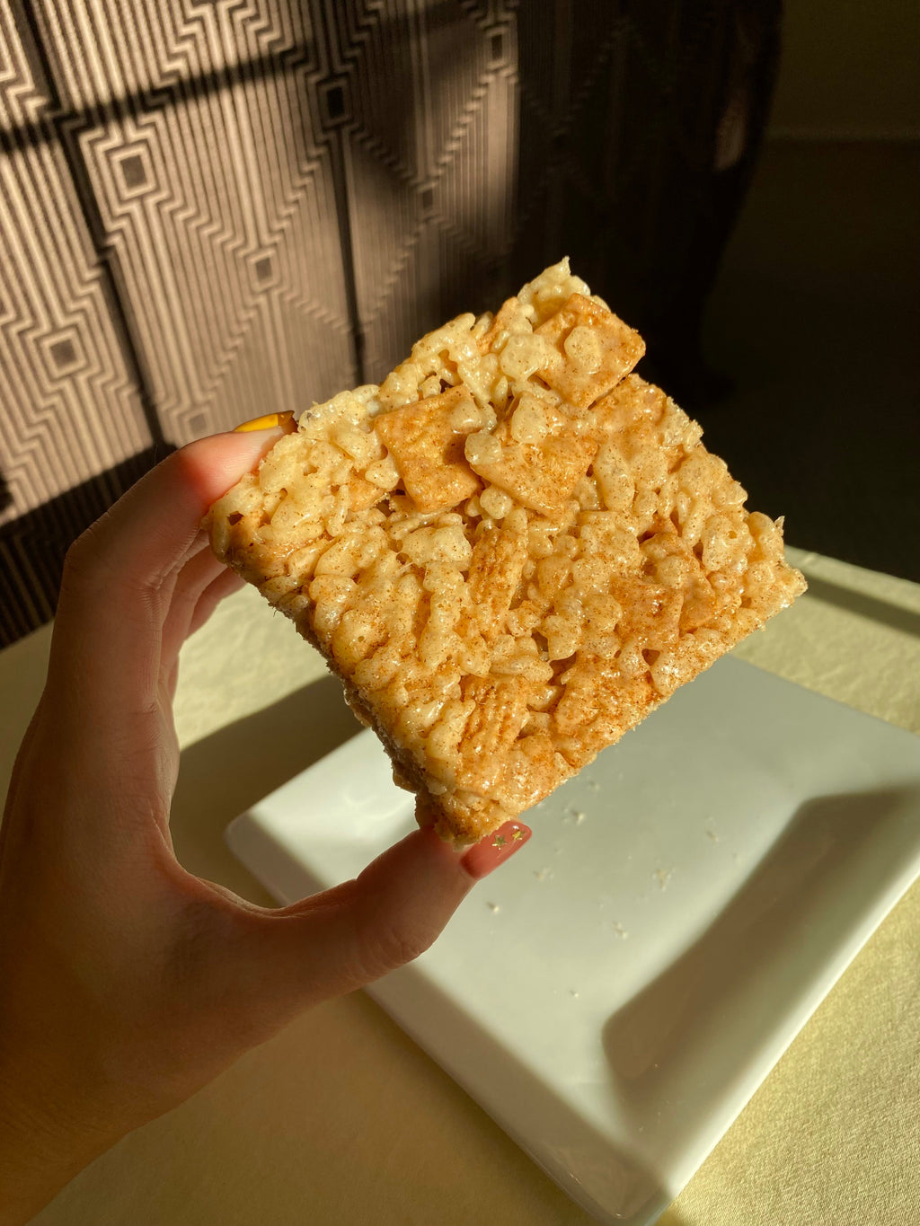 Cinnamon Toast Krispie Bar